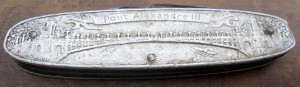 перочинный нож Выставка 1900 мост Александра III
