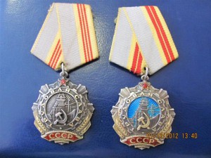 Трудовая Слава 2,3 Степени на доках