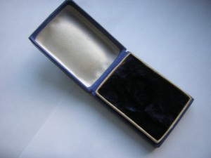 Коробочка от серебряной  школьной медали РСФСР