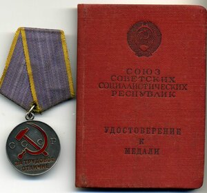 За трудовое отличие с документом