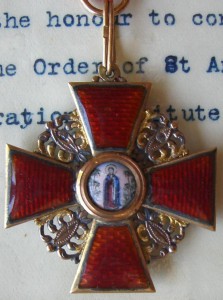 Орден Св. Анны 3-й степени британского офицера