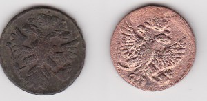 Деньга 1731-58г.г. 6 шт.