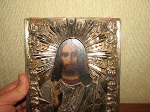 Икона Господь Вседержитель , серебро