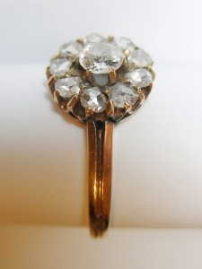 ПЕРСТЕНЬ С БРИЛЛИАНТАМИ 56 пробы !!!