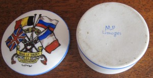 шкатулочка Лимож "За права и Независимость" союзники 1914-15