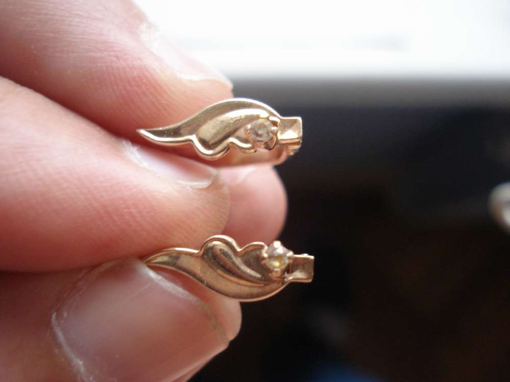 Сережки 585пробы