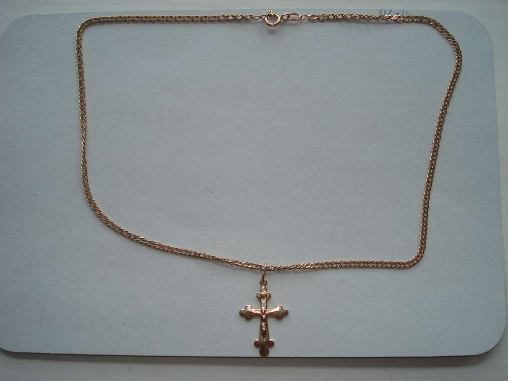 Цепочка с крестиком 585 пробы