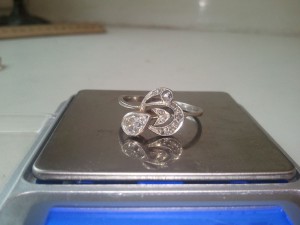 Кольцо платина бриллианты