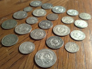 Царско-советский билон 23 штуки
