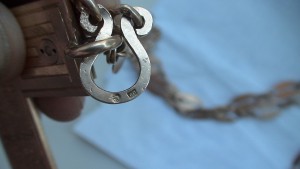 Протеирейский крест с цепью. Золото.