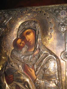 Владимирская Икона Божией Матери , серебро