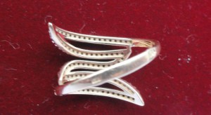 Женский браслет и колечко с камешками + коробка