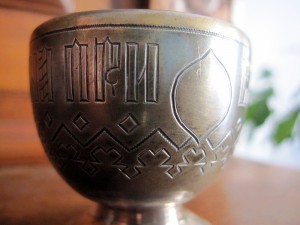 "Чарка вина прибавит ума" серебро 84 1883г