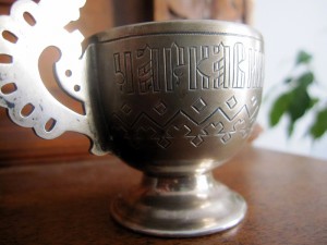 "Чарка вина прибавит ума" серебро 84 1883г