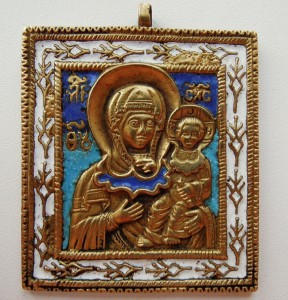 Смоленская Богоматерь, Поморье, эмаль.
