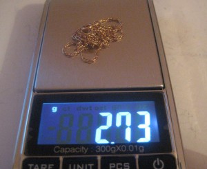 Цепочка и колечко.