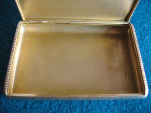 Золотой портсигар 56 пробы.Морозовъ.