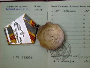Трудовая Слава 3ст № 31.488 + док