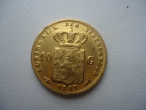 НИДЕРЛАНДЫ 10 ЗОЛОТО 1897
