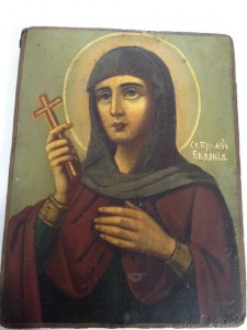 Редкая именная икона Преподобная Евфросиния, в миру Евдокия