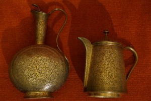 Старинный серебряный набор из четырех предметов. 1880-е гг.