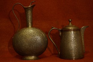Старинный серебряный набор из четырех предметов. 1880-е гг.