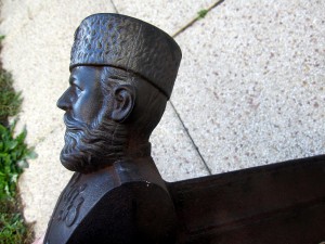 Чугунные подставки в камин царь Александр III