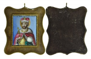 Св.Александр Невский.финифть.