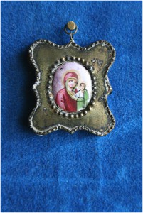 Казанская Пресвятая Богородица (финифть)