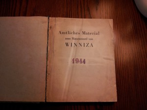 Книга о зверствах большевиков  в Виннице изд. Рейха 1944г.