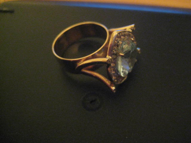 Кулон, Браслет, Серьги, Кольцо форма сердца - Комплект 585пр