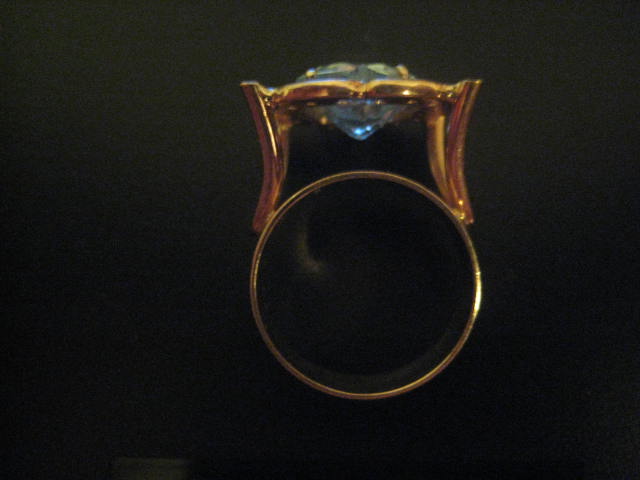 Кулон, Браслет, Серьги, Кольцо форма сердца - Комплект 585пр