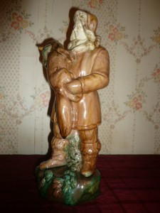 Охотник с лисой старая гжель