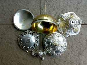 Потир с крышкой в серебре