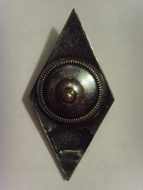 ЗНАК "ЛМУ", СЕРЕБРО.