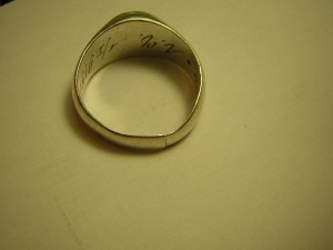 Наградной перстень в серебре____Черкесский конный  полк