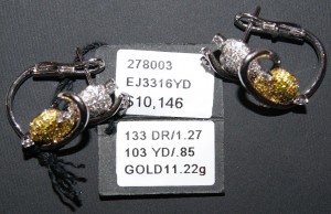 -комплект: серьги, кольцо, подвеска. Maggioro. 5,54ct-