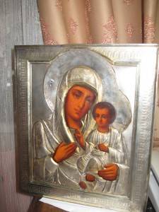 Иверская Икона Божией Матери , серебро