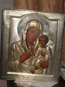 Иверская Икона Божией Матери , серебро