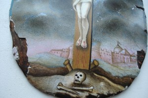 Икона Распятие Христа(финифть)