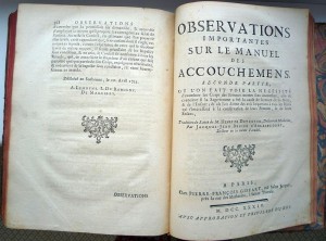 1734 г. Важнейшие наблюдения в акушерстве с гравюрами, Париж