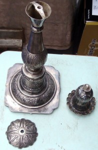 Подсвечник.Серебро 84*