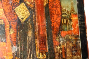 Икона "Св. Николай Можайский", Оклад серебро