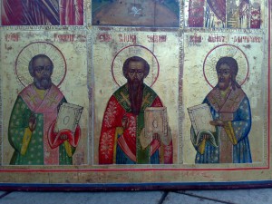 икона девятичасная на золоте