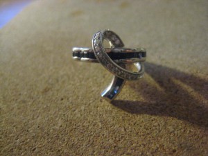 Кольцо Cartier белое золото 750пр брюли и сапфиры