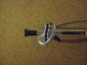 Кольцо Cartier белое золото 750пр брюли и сапфиры