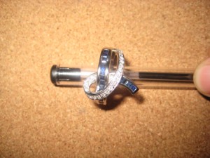 Кольцо Cartier белое золото 750пр брюли и сапфиры