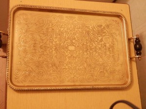 Самоварчик с подносом и чашками