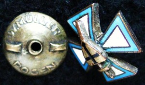 Знак Балтийского Ландвера. 1919-20гг. Рига W.MULLER. Фрачник