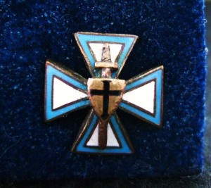 Знак Балтийского Ландвера. 1919-20гг. Рига W.MULLER. Фрачник